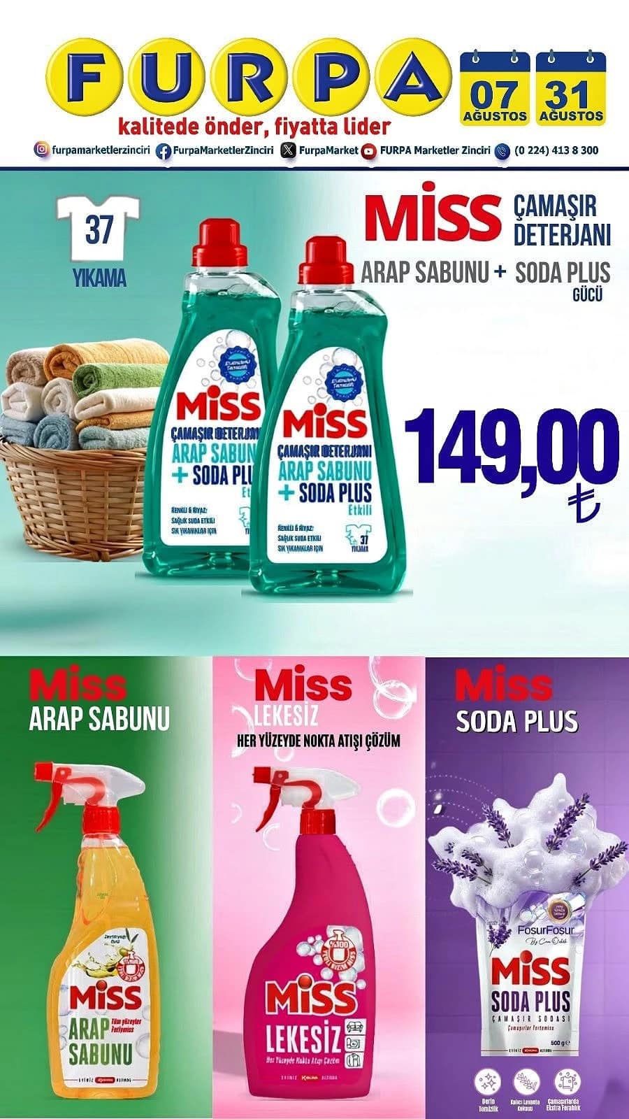 Furpa Market - İndirim Broşürü 07 - 31 Ağustos 2026