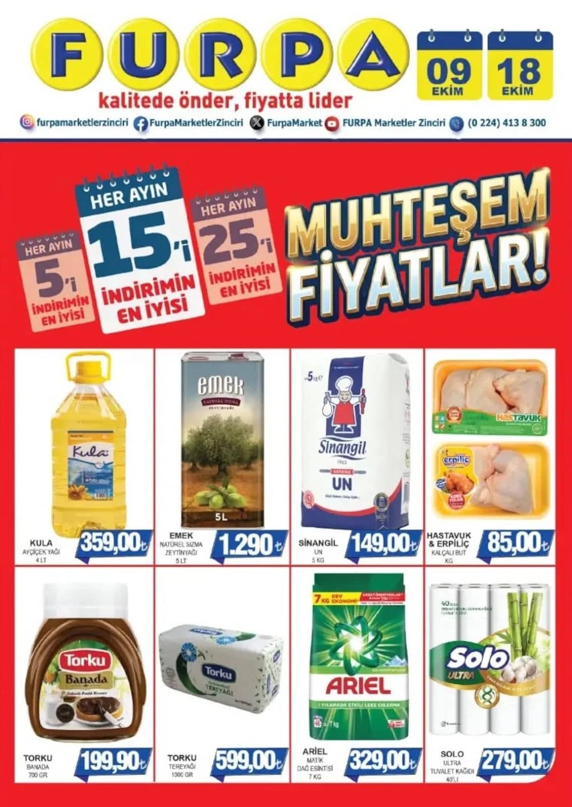 Furpa Market - İndirim Broşürü 09 - 18 Ekim 2026