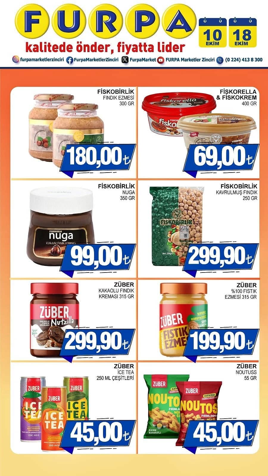 Furpa Market - İndirim Broşürü 10 - 18 Ekim 2026 - Sayfa 1