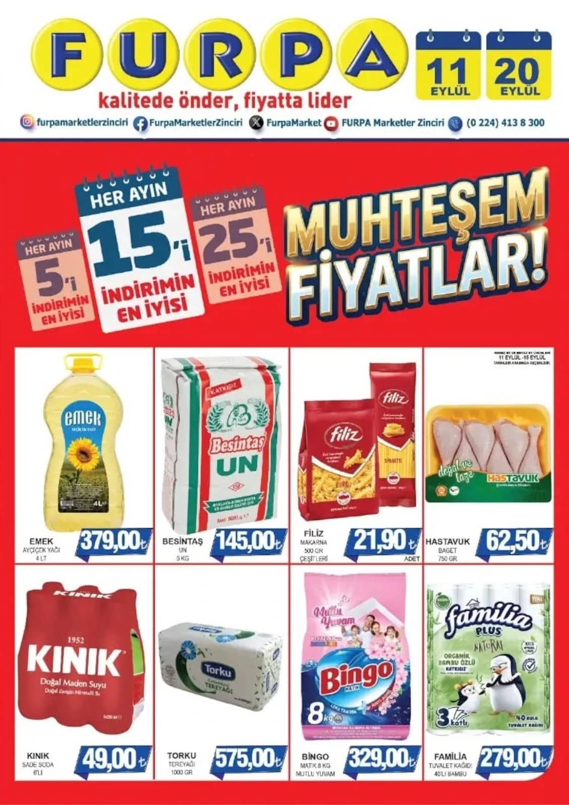 Furpa Market - İndirim Broşürü 11 - 20 Eylül 2026 - Sayfa 1