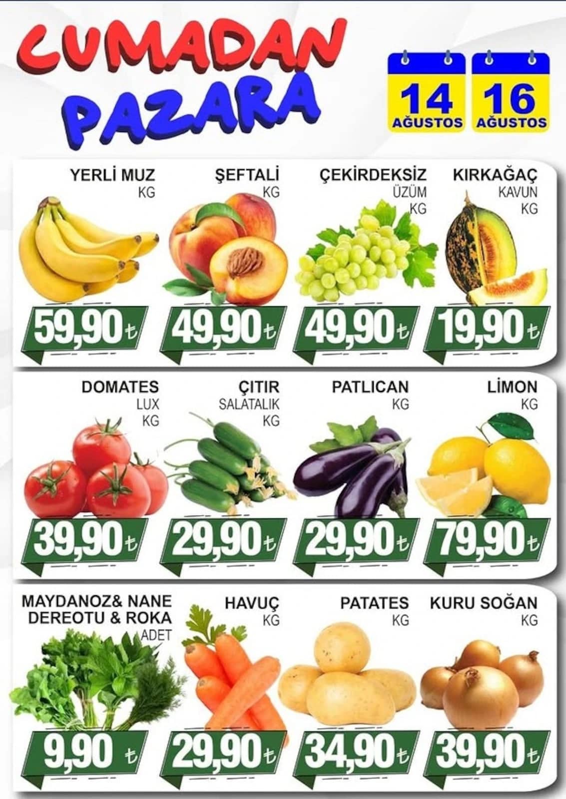 Furpa Market - Hafta Sonu Fırsatları 14 - 16 Ağustos 2026