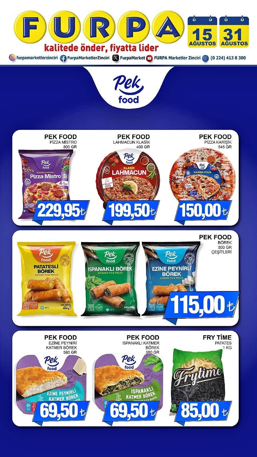 Furpa Market - İndirim Broşürü 15 - 31 Ağustos 2026