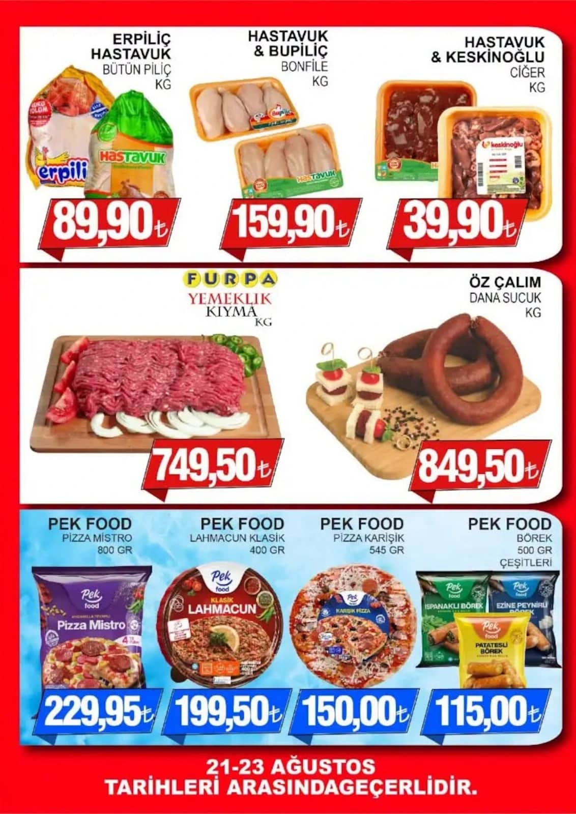 Furpa Market - İndirimli Ürünler 21 - 23 Ağustos 2026 - Sayfa 1