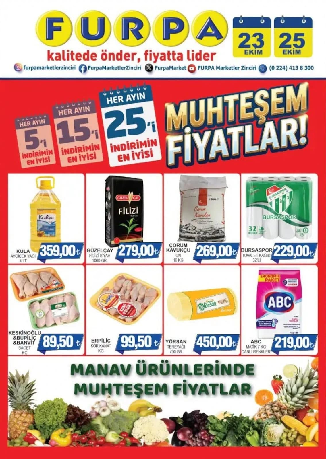 Furpa Market - İndirim Broşürü 23 - 25 Ekim 2026 - Sayfa 1