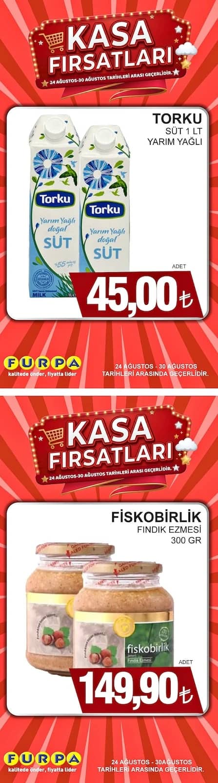 Furpa Market - İndirim Broşürü 24 - 30 Ağustos 2026 - Sayfa 1