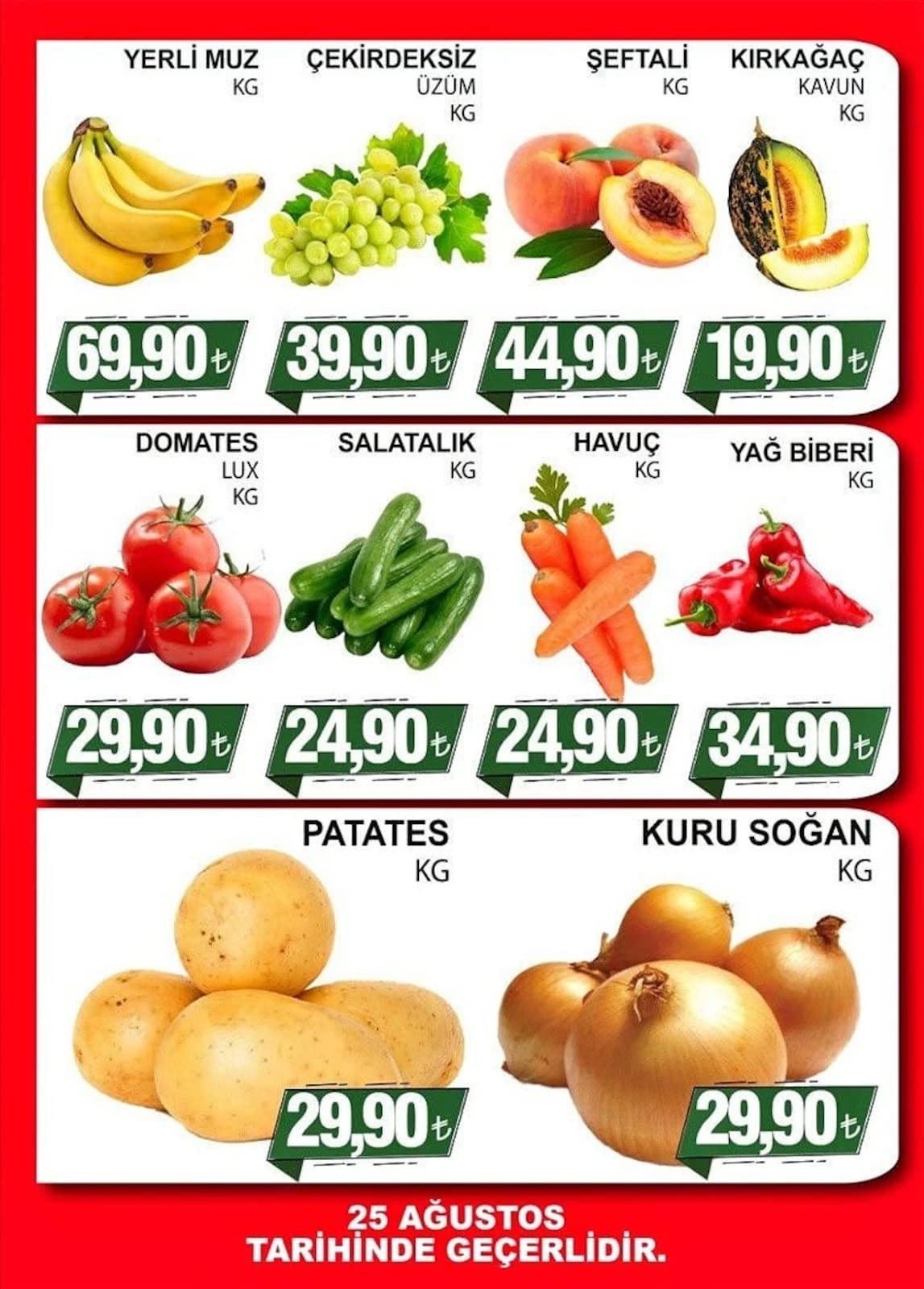 Furpa Market - Manav İndirim Broşürü 25 - 25 Ağustos 2026 - Sayfa 1
