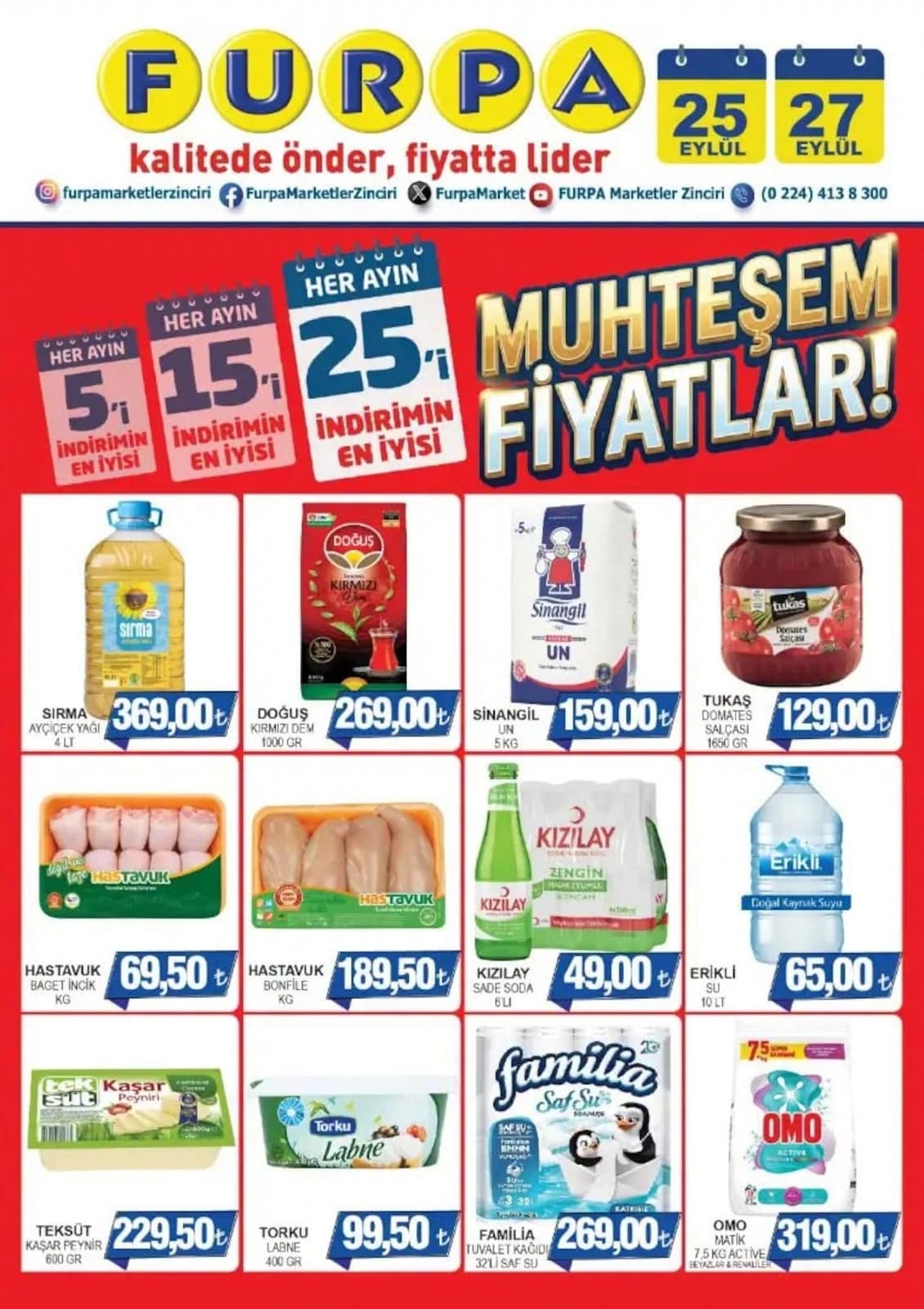 Furpa Market - İndirim Broşürü 25 - 27 Eylül 2026 - Sayfa 1