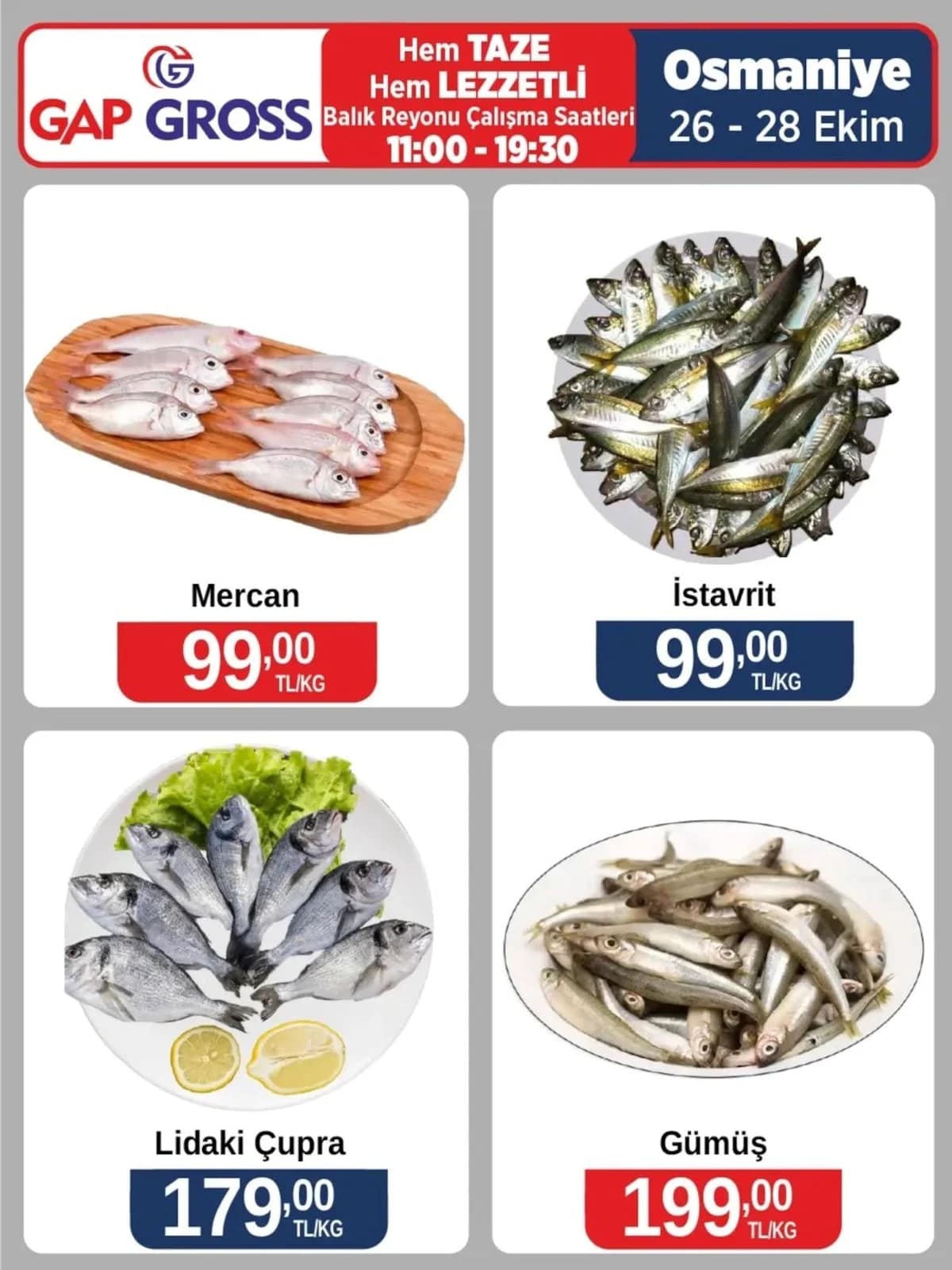 Gap Gross - Osmaniye Şubesine Özel İndirim Broşürü 26 - 28 Ekim 2026 - Sayfa 1