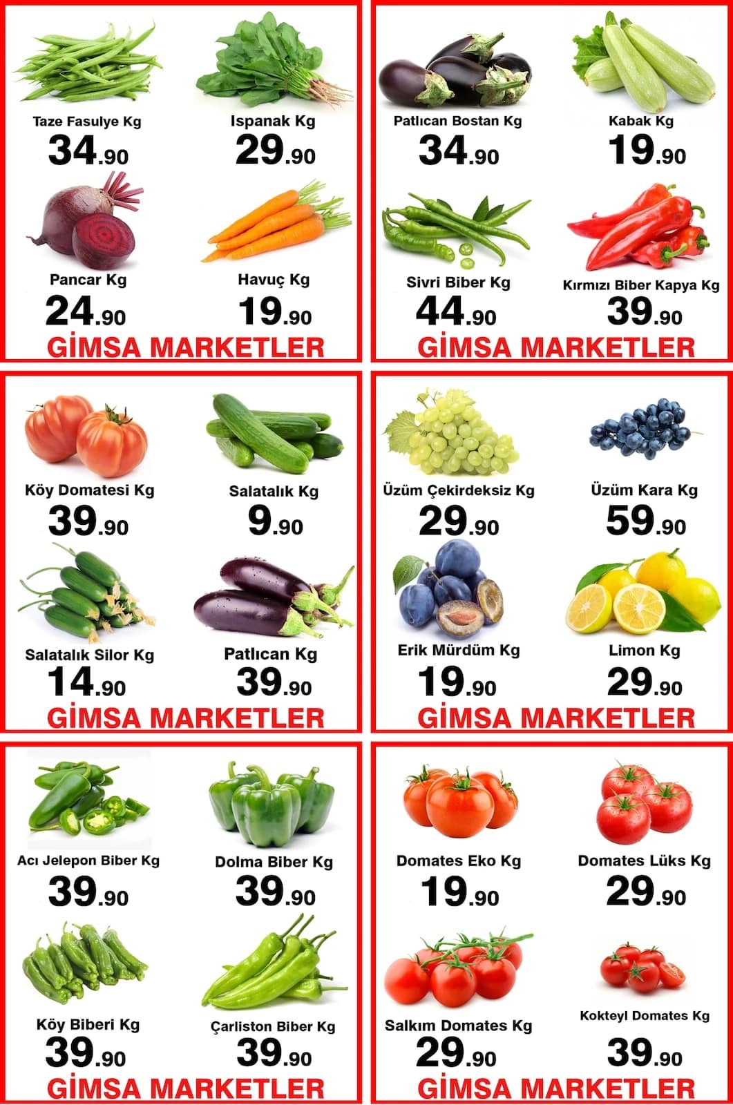 Gimsa Market - Facebook Paylaşımı 01 - 01 Eylül 2026 - Sayfa 1