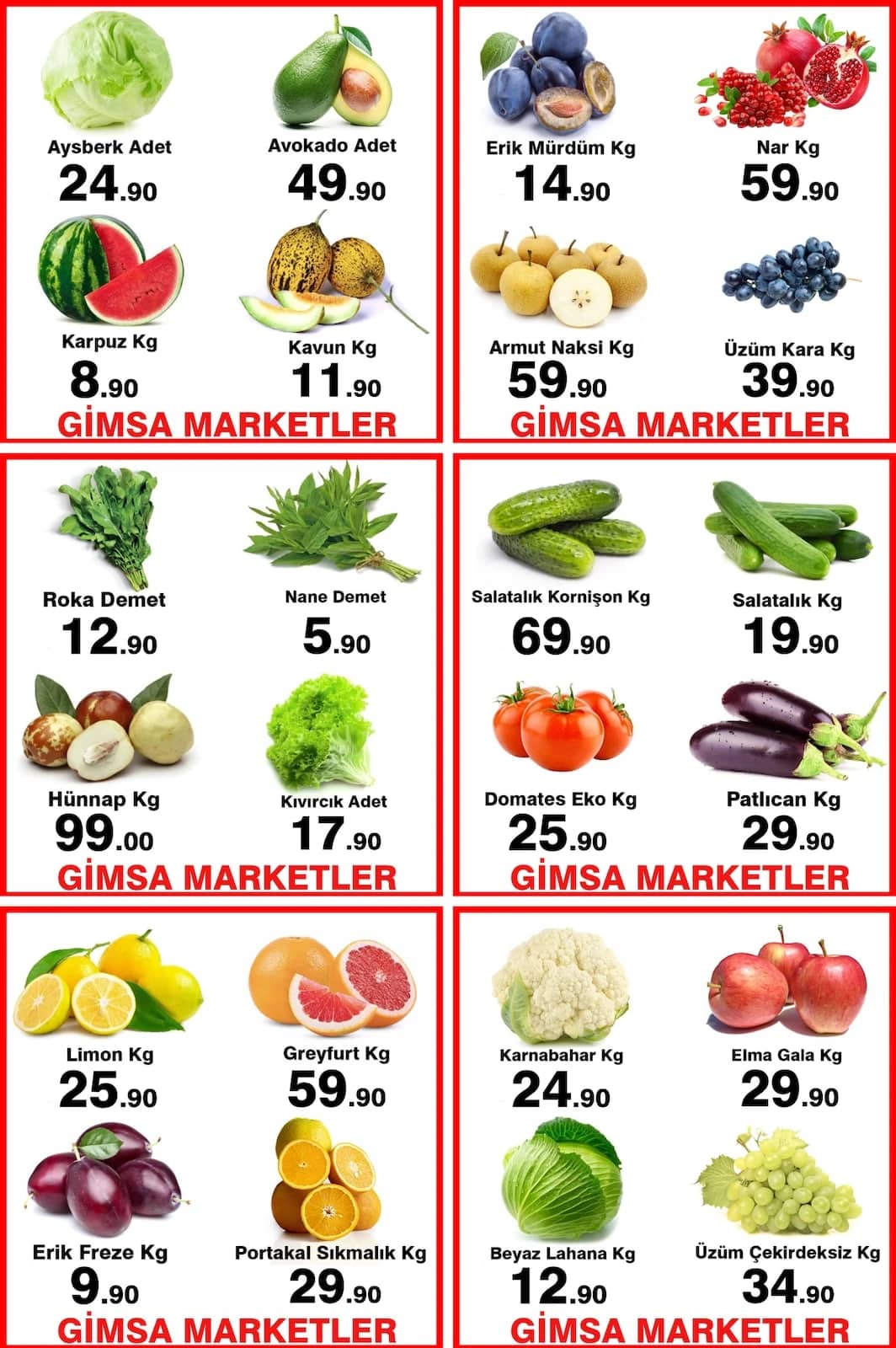 Gimsa Market - Facebook Paylaşımı 01 - 01 Ekim 2026 - Sayfa 1