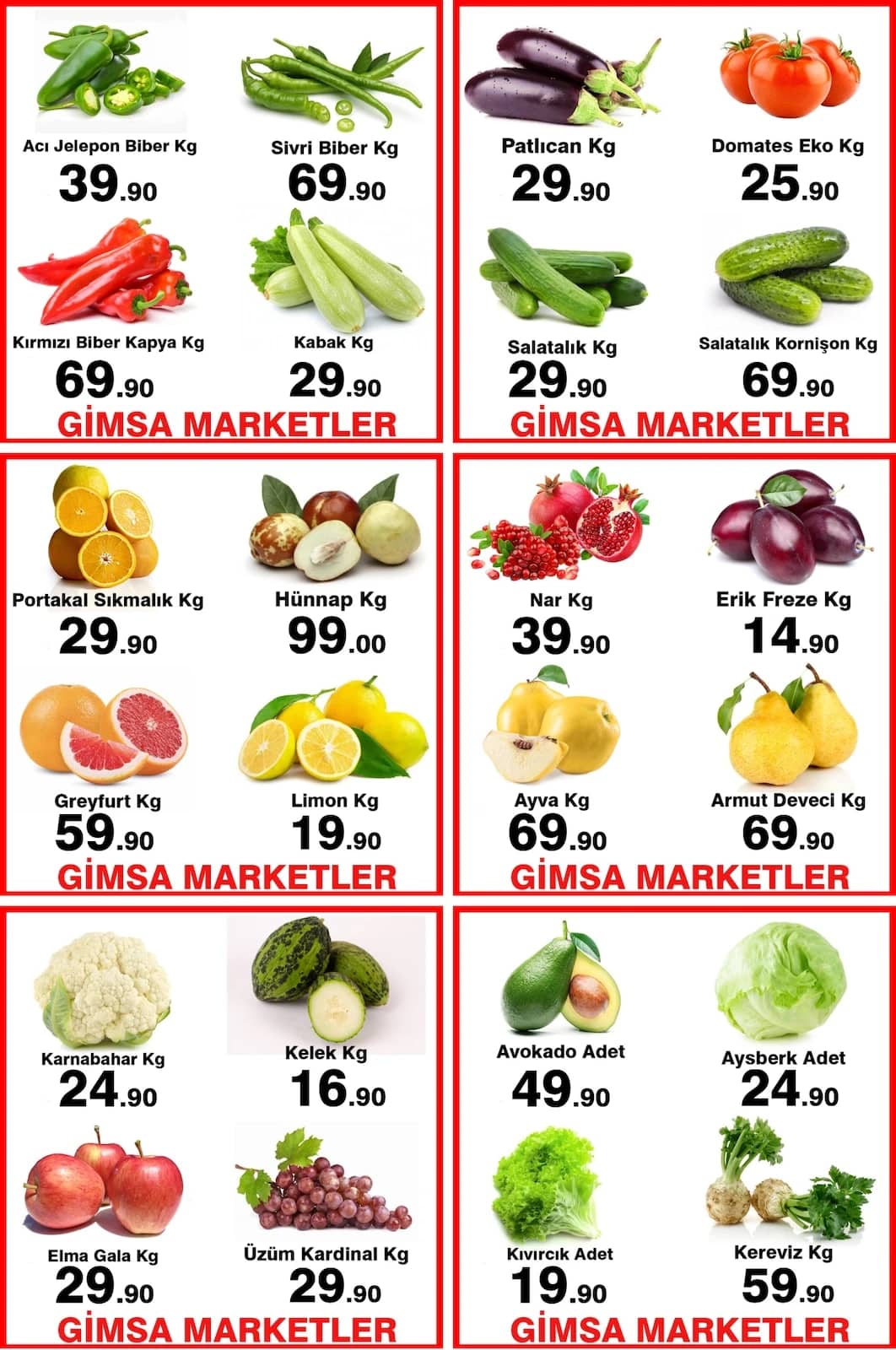 Gimsa Market - Instagram Post'u 05 - 05 Ekim 2026 - Sayfa 1