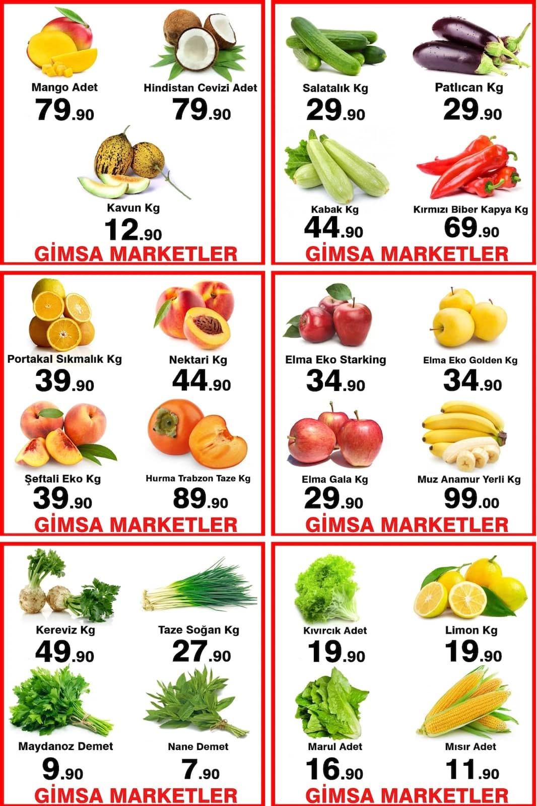 Gimsa Market - Instagram Post'u 15 - 18 Ekim 2026 - Sayfa 1