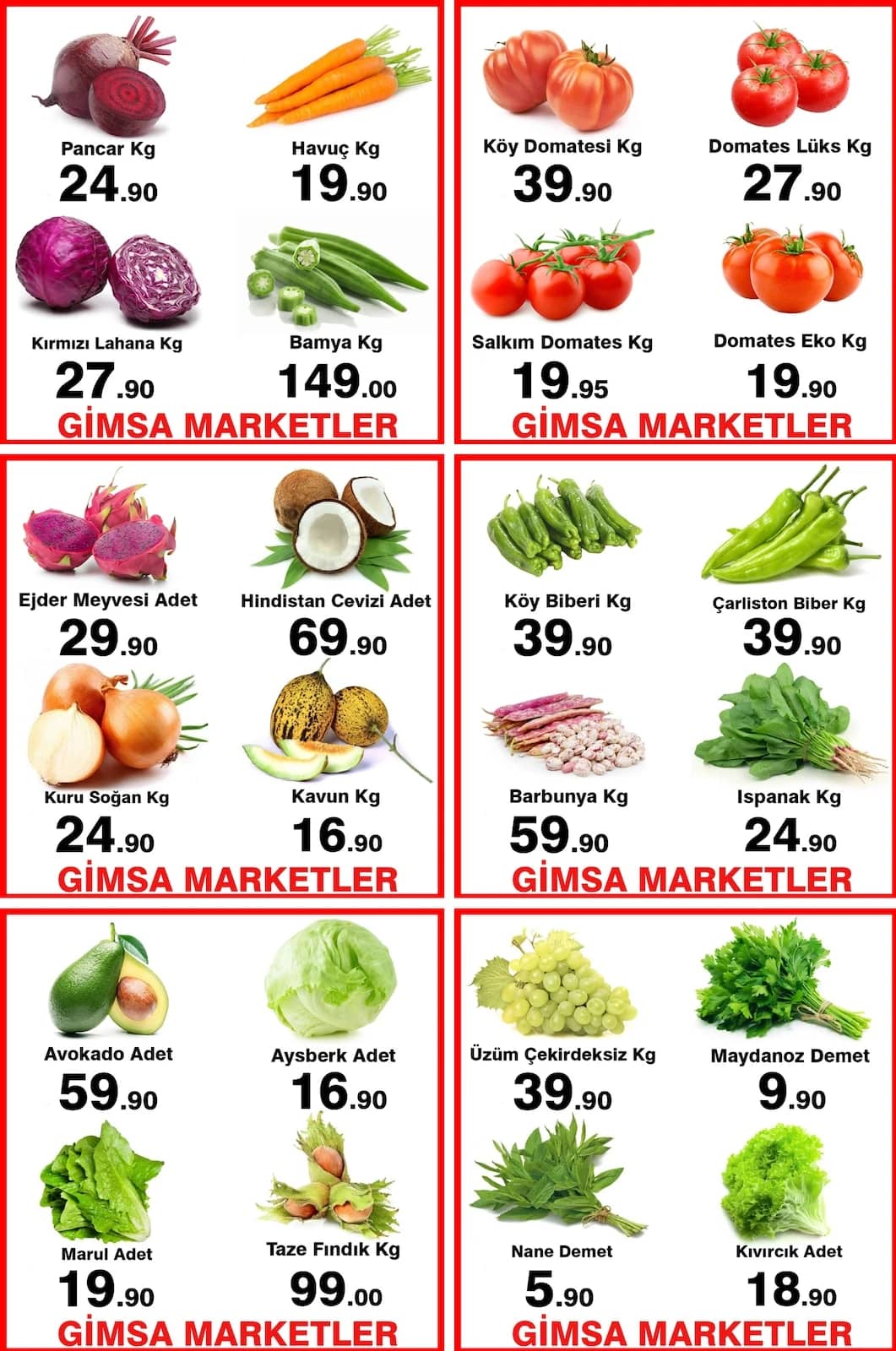 Gimsa Market - Facebook Paylaşımı 24 - 24 Ağustos 2026 - Sayfa 1