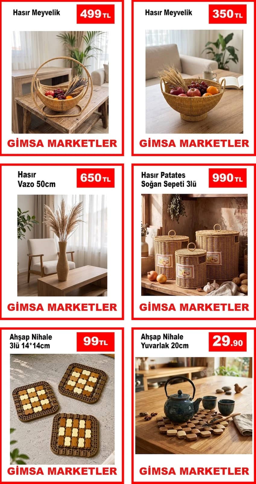 Gimsa Market - Instagram Post'u 26 Ekim - 01 Kasım 2026 - Sayfa 1