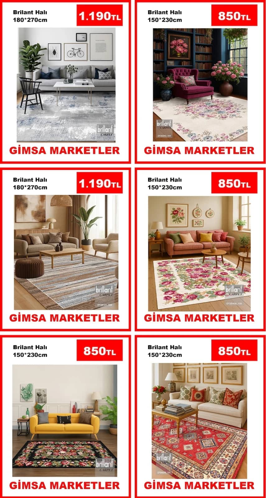 Gimsa Market - Instagram Post'u 28 Eylül - 04 Ekim 2026 - Sayfa 1