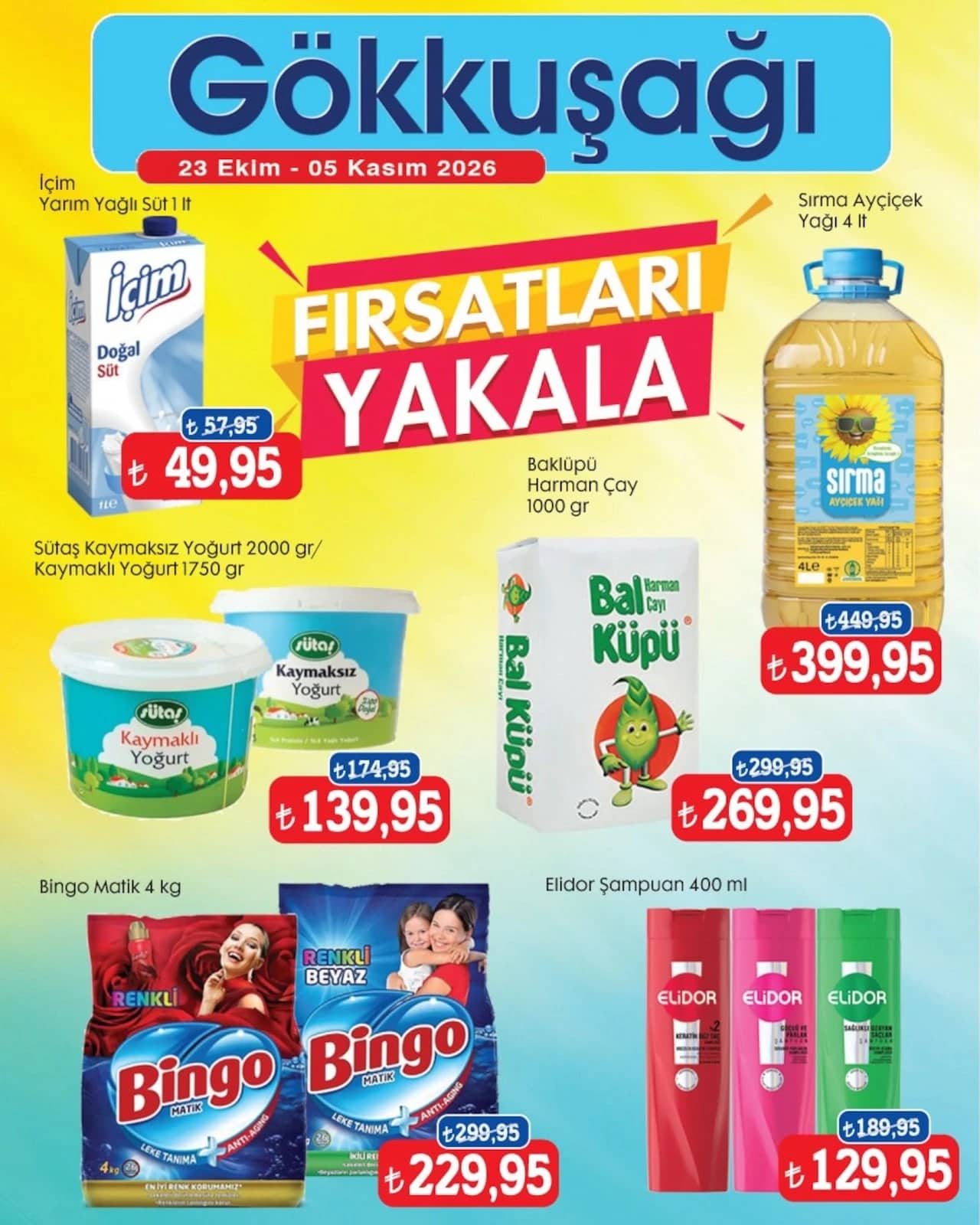 Gökkuşağı Market - İndirim Broşürü 23 Ekim - 05 Kasım 2026