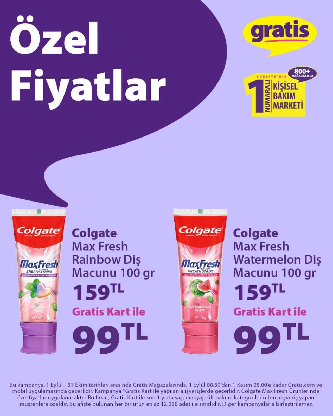 Gratis - Instagram Post'u 01 Eylül - 31 Ekim 2026