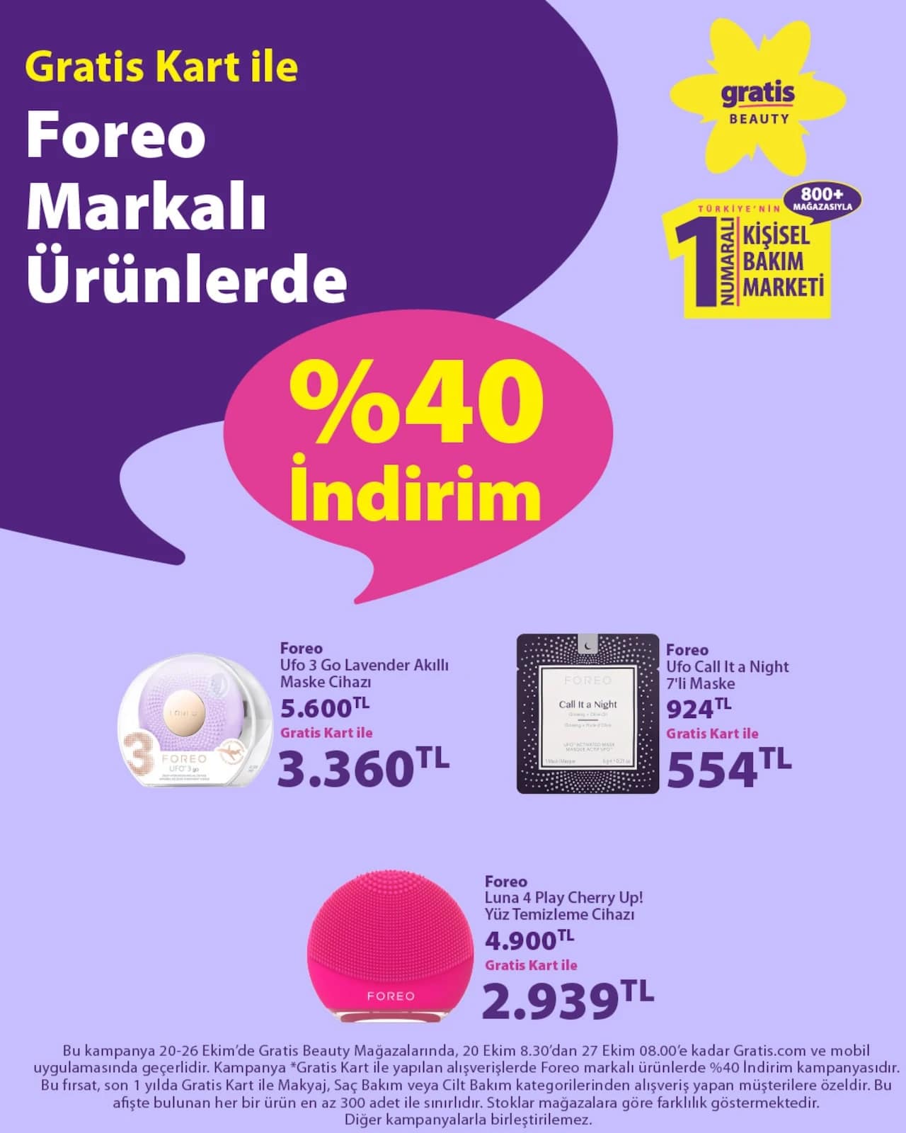 Gratis - Facebook Paylaşımı 20 - 26 Ekim 2026 - Sayfa 1