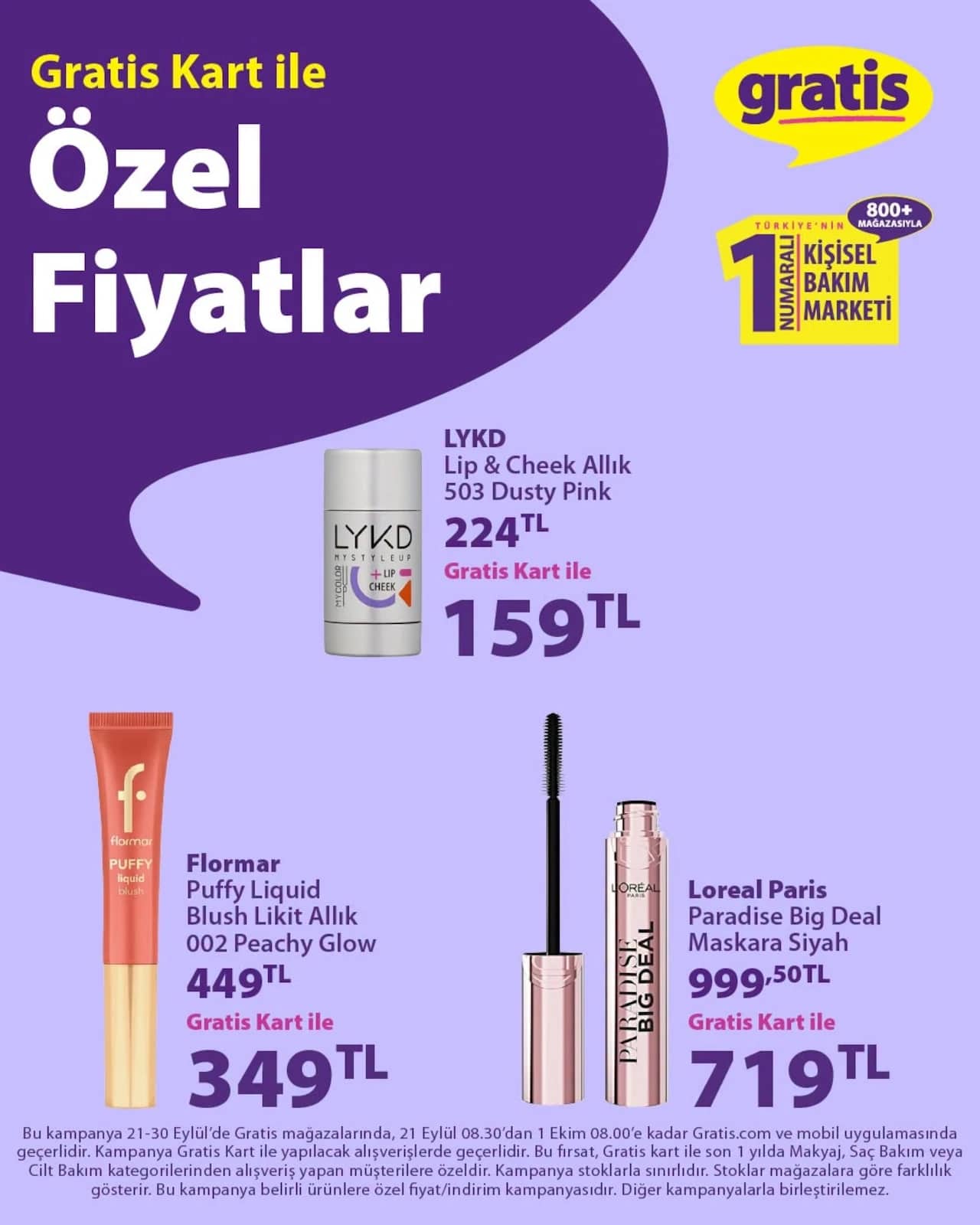 Gratis - Instagram Post'u 21 - 30 Eylül 2026 - Sayfa 1