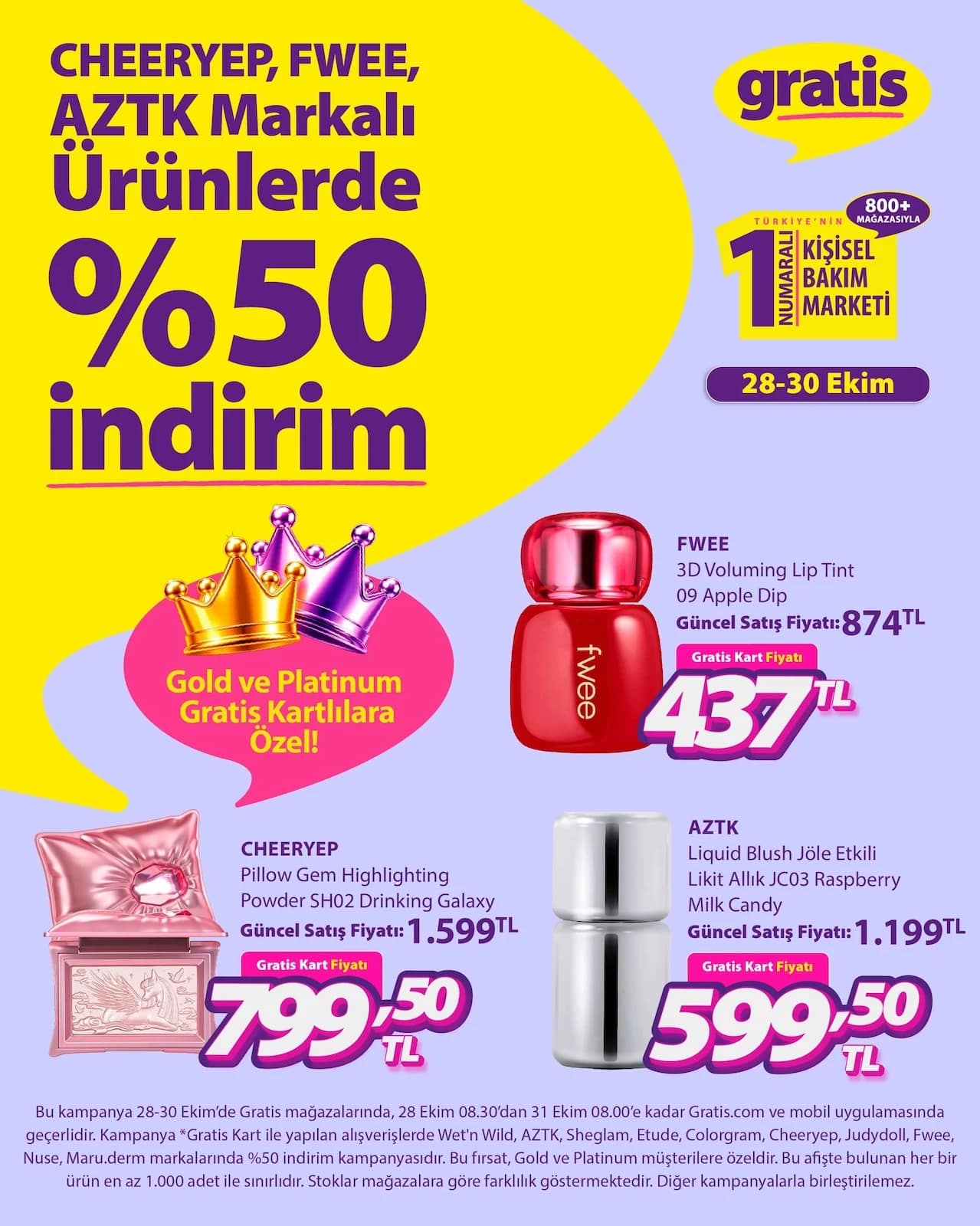 Gratis - Instagram Post'u 28 - 30 Ekim 2026 - Sayfa 1