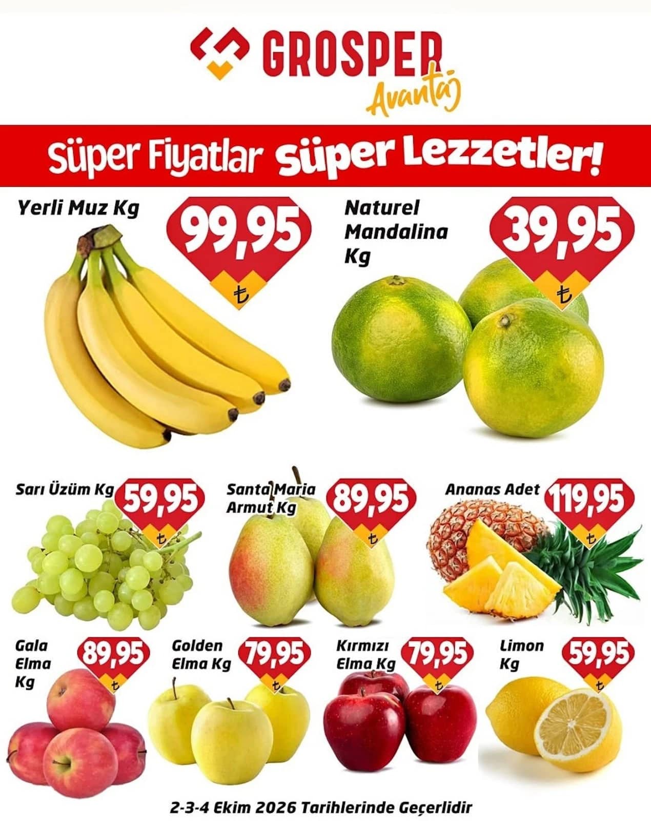 Grosper - Manav İndirim Broşürü 02 - 04 Ekim 2026 - Sayfa 1