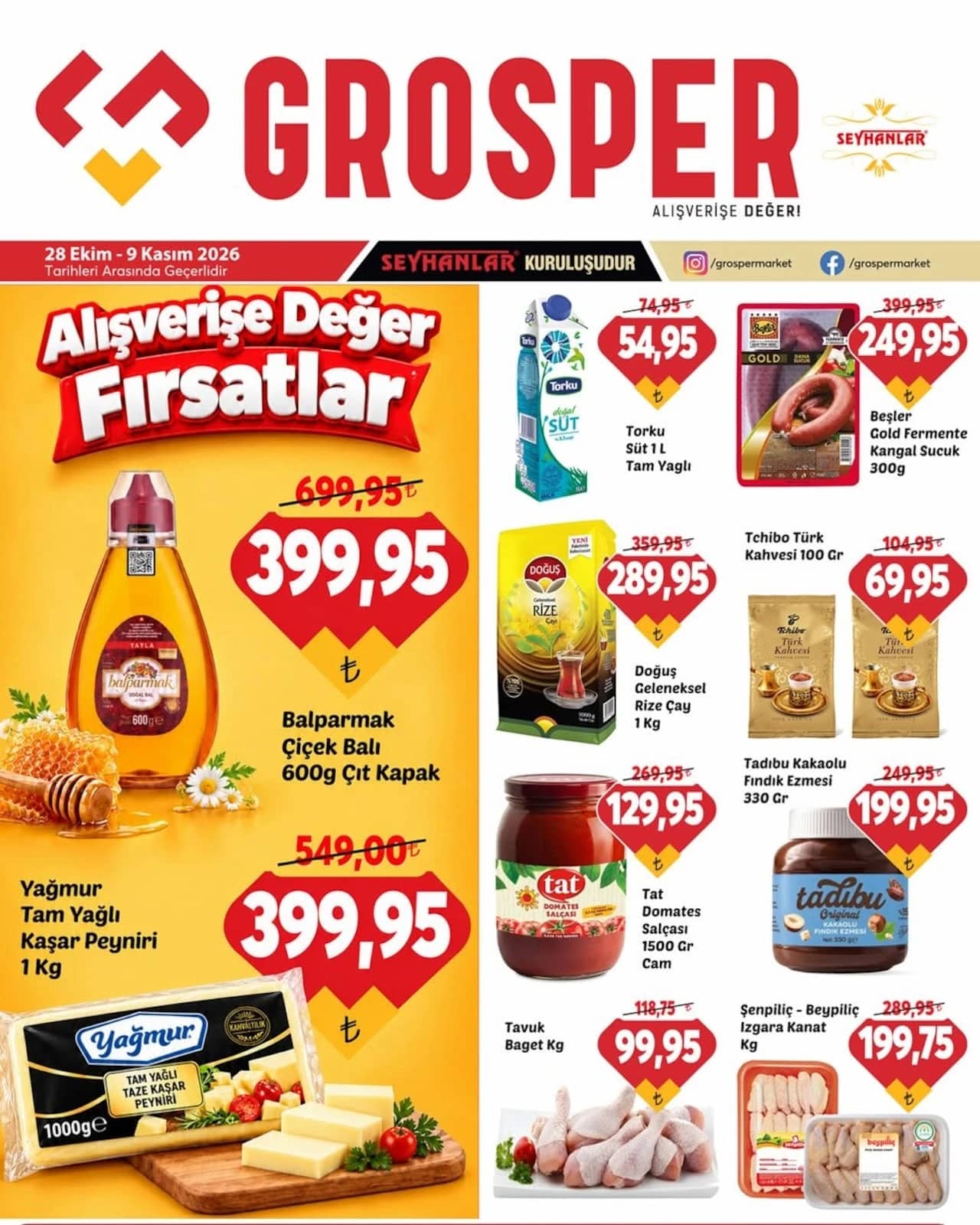 Grosper - İndirim Broşürü 28 Ekim - 09 Kasım 2026 - Sayfa 1