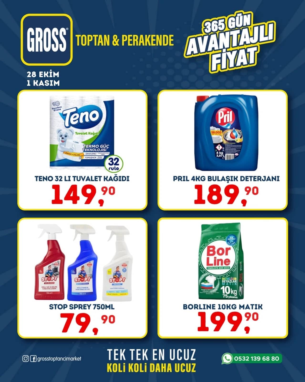Gross Toptan & Perakende - İndirim Broşürü 28 Ekim - 01 Kasım 2026 - Sayfa 1