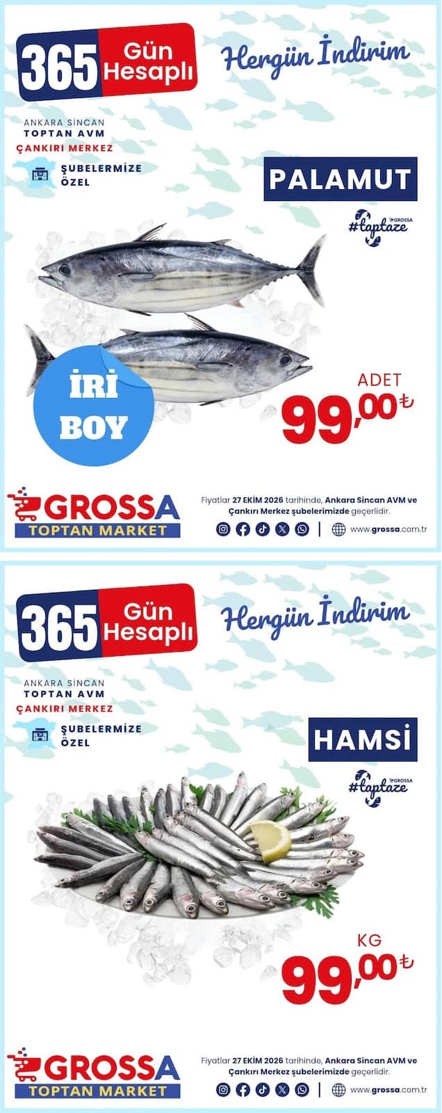 Grossa Toptan Market - İndirim Broşürü 27 - 27 Ekim 2026 - Sayfa 1