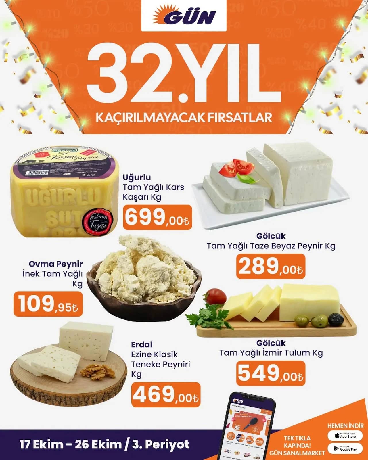 Gün Süpermarket - İndirim Broşürü 17 - 26 Ekim 2026 - Sayfa 1