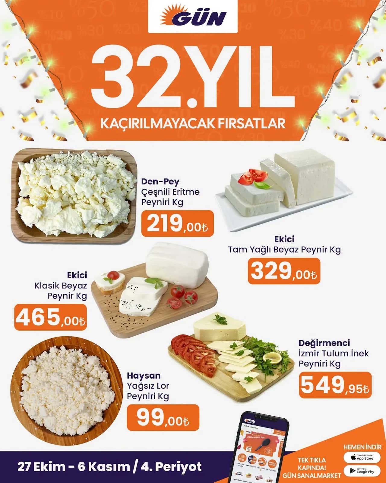Gün Süpermarket - İndirim Broşürü 27 Ekim - 06 Kasım 2026 - Sayfa 1
