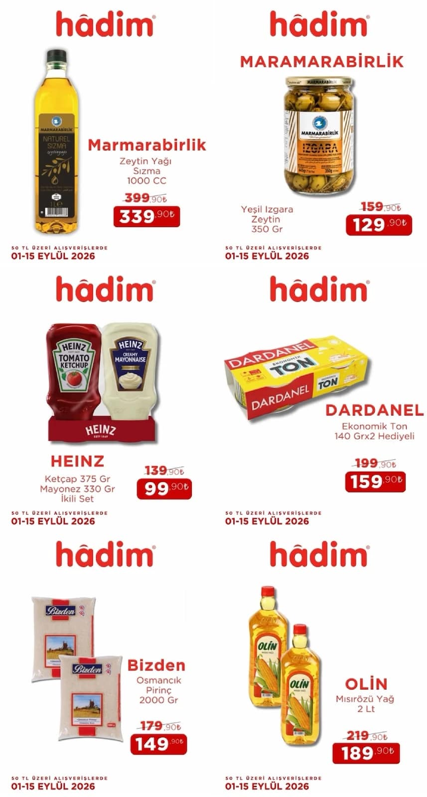 Hadim AVM - İndirim Broşürü 01 - 15 Eylül 2026 - Sayfa 1