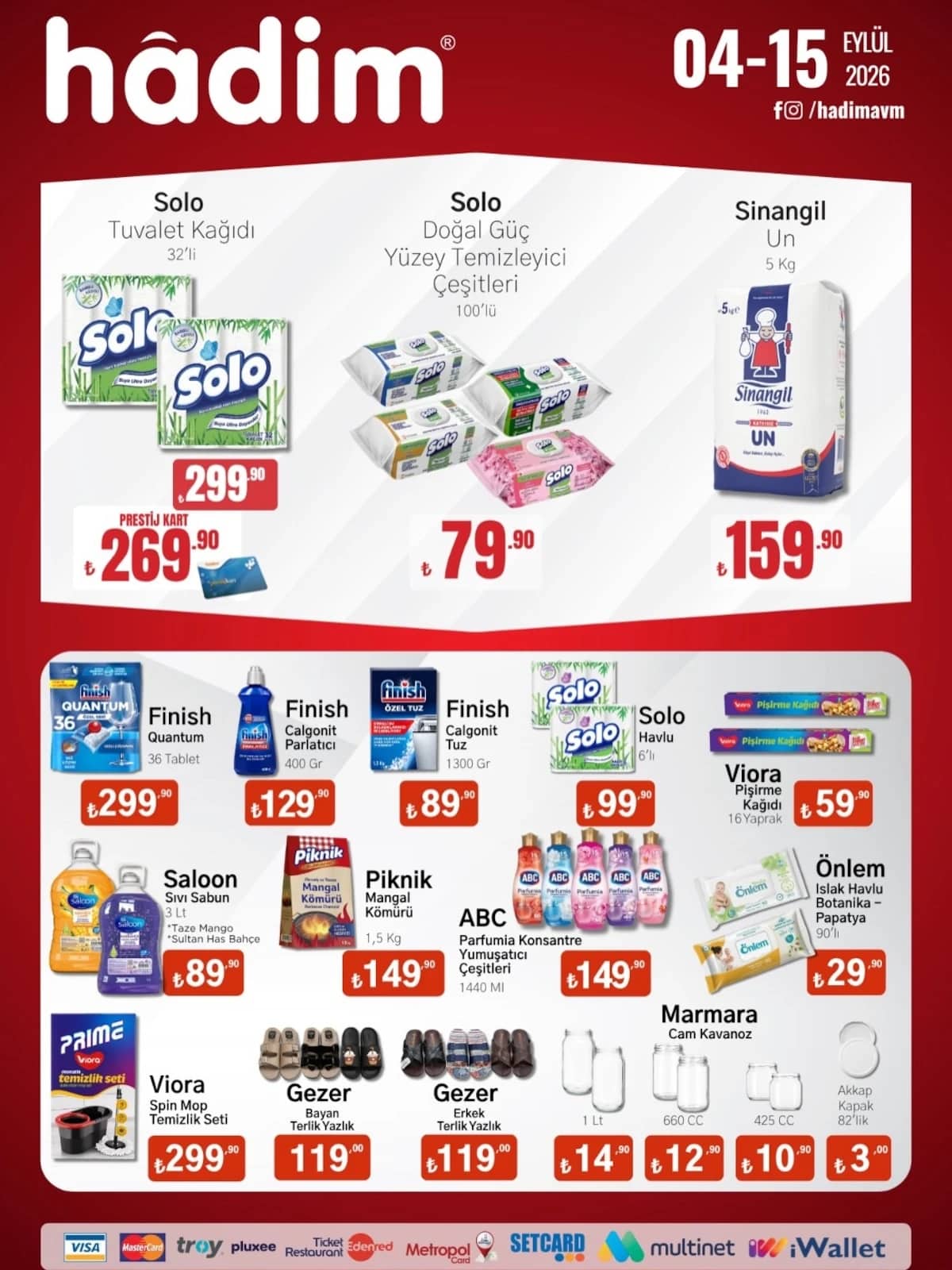 Hadim AVM - İndirim Broşürü 04 - 15 Eylül 2026 - Sayfa 1
