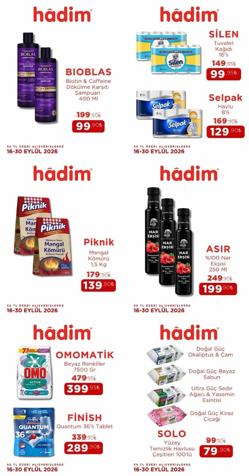 Hadim AVM - İndirim Broşürü 16 - 30 Eylül 2026 - Sayfa 1