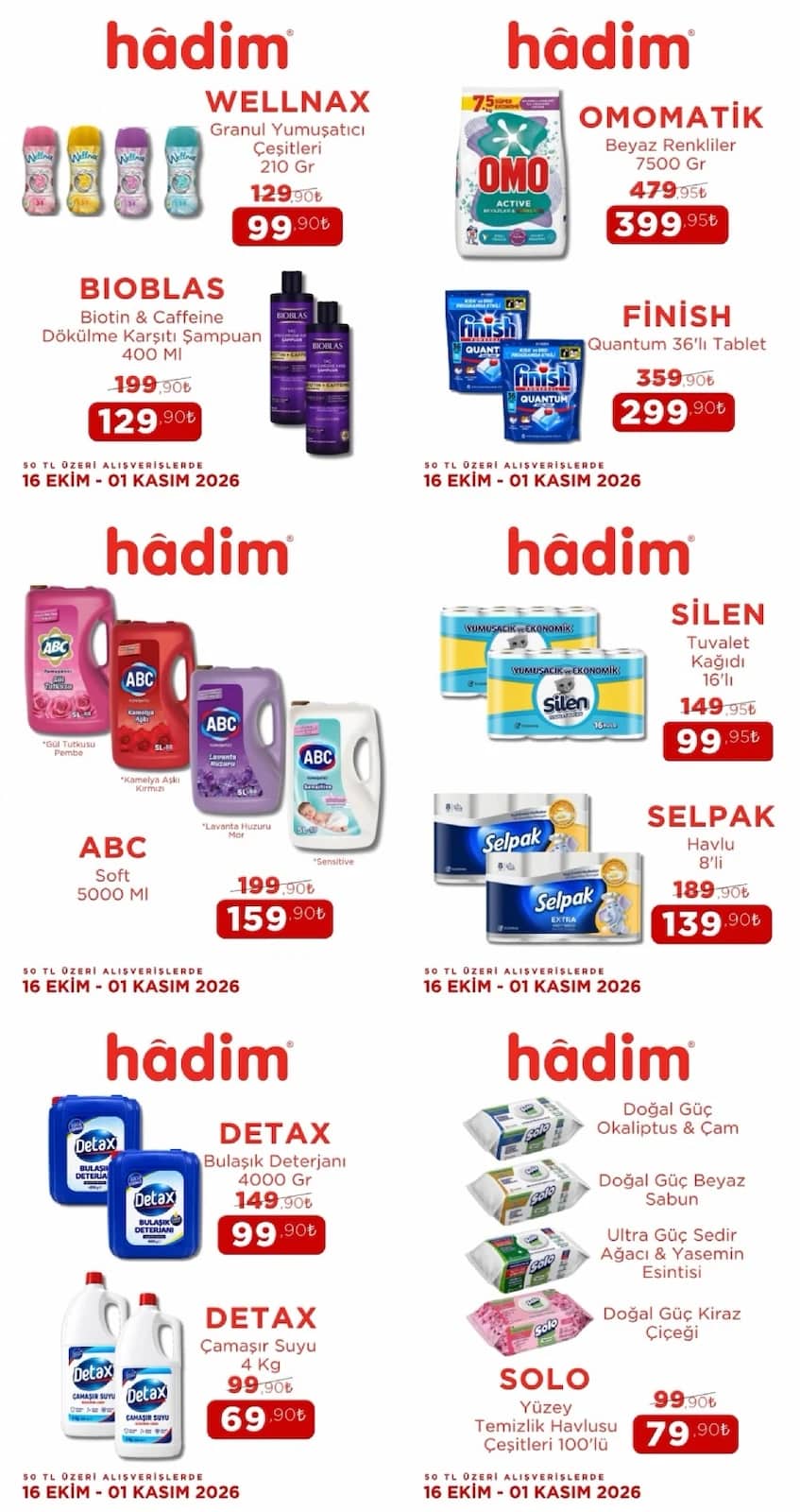 Hadim AVM - İndirim Broşürü 16 Ekim - 01 Kasım 2026 - Sayfa 1