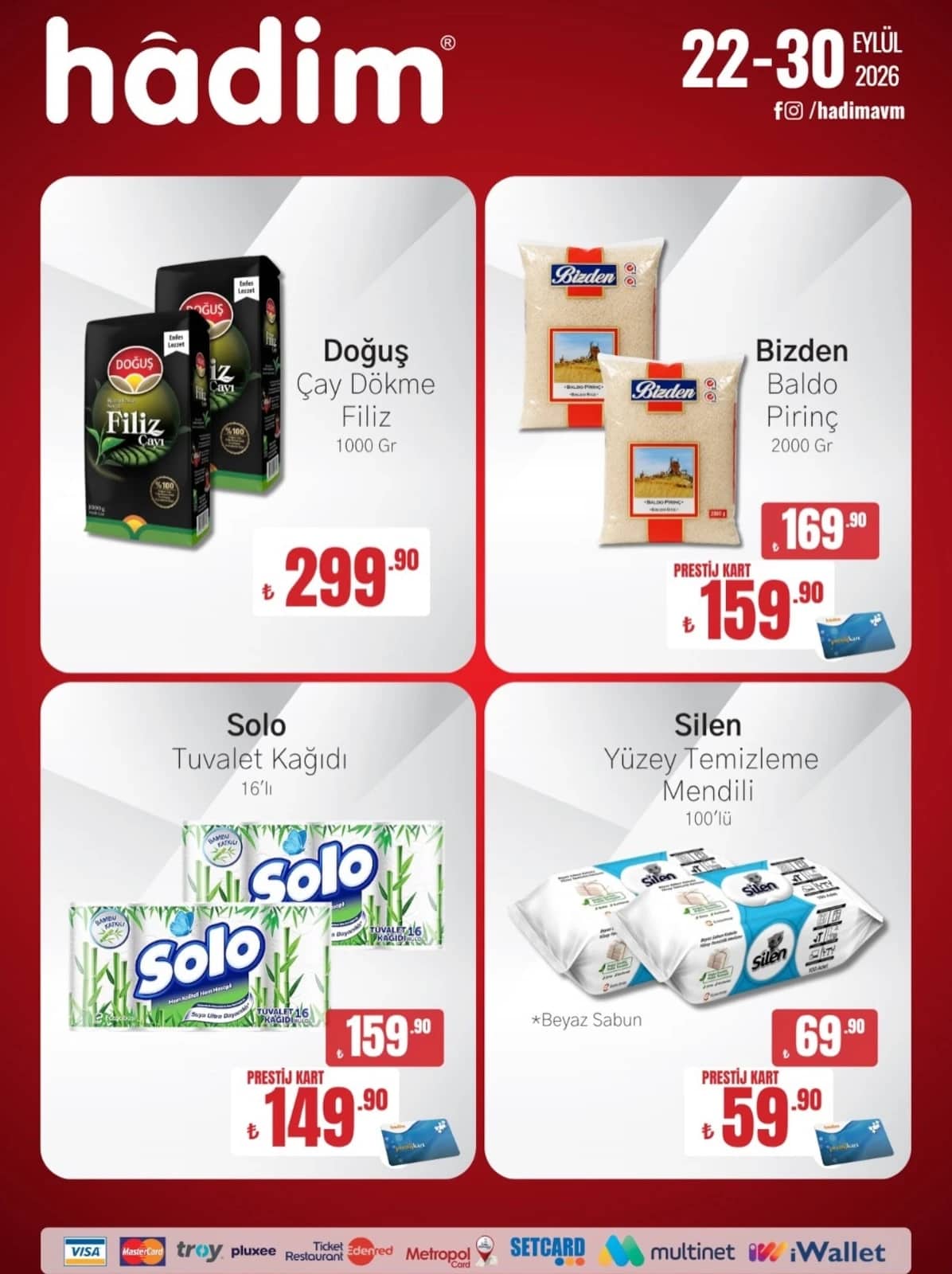 Hadim AVM - İndirim Broşürü 22 - 30 Eylül 2026 - Sayfa 1