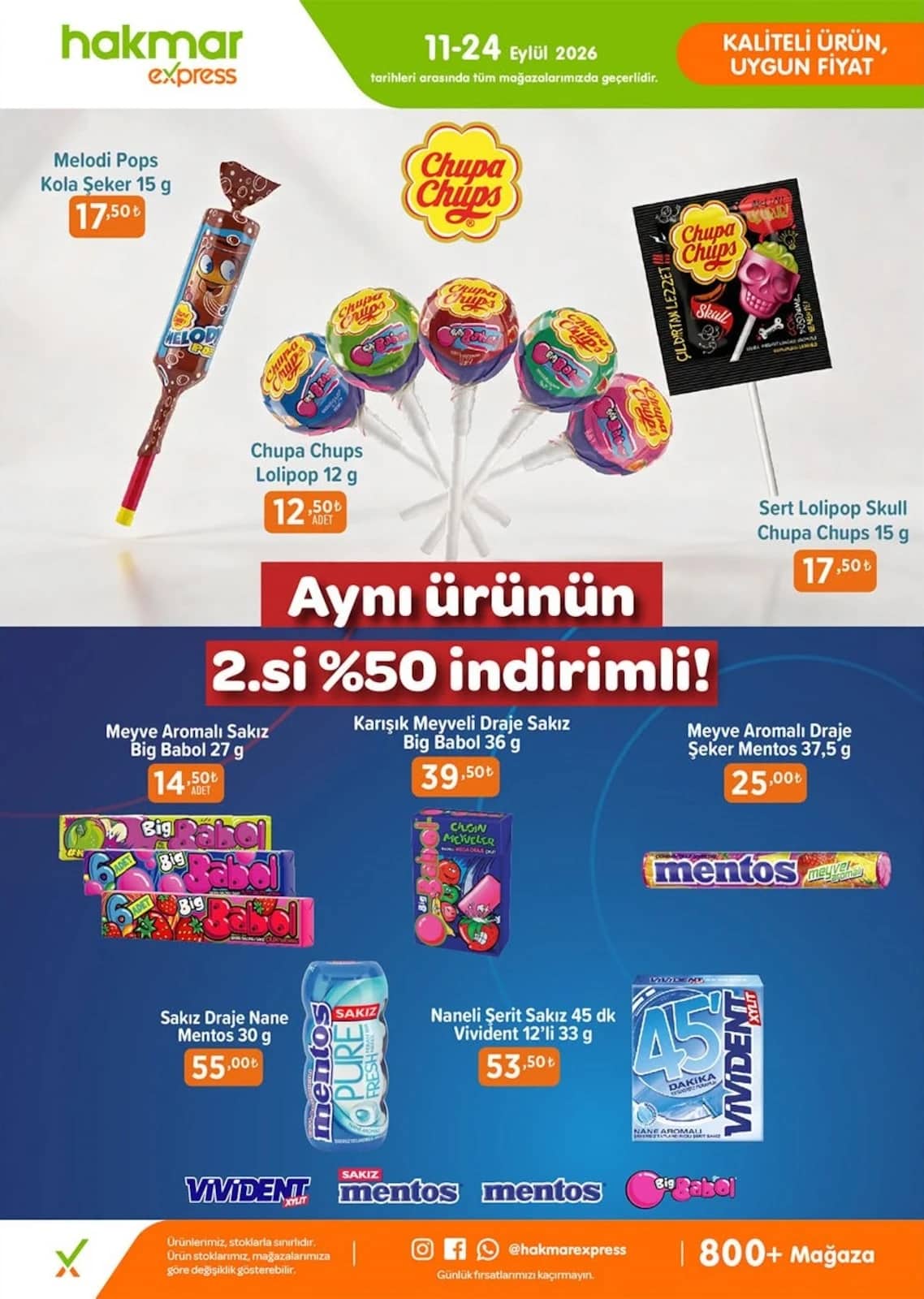 Hakmar Express - İndirimli Ürünler 11 - 24 Eylül 2026 - Sayfa 1