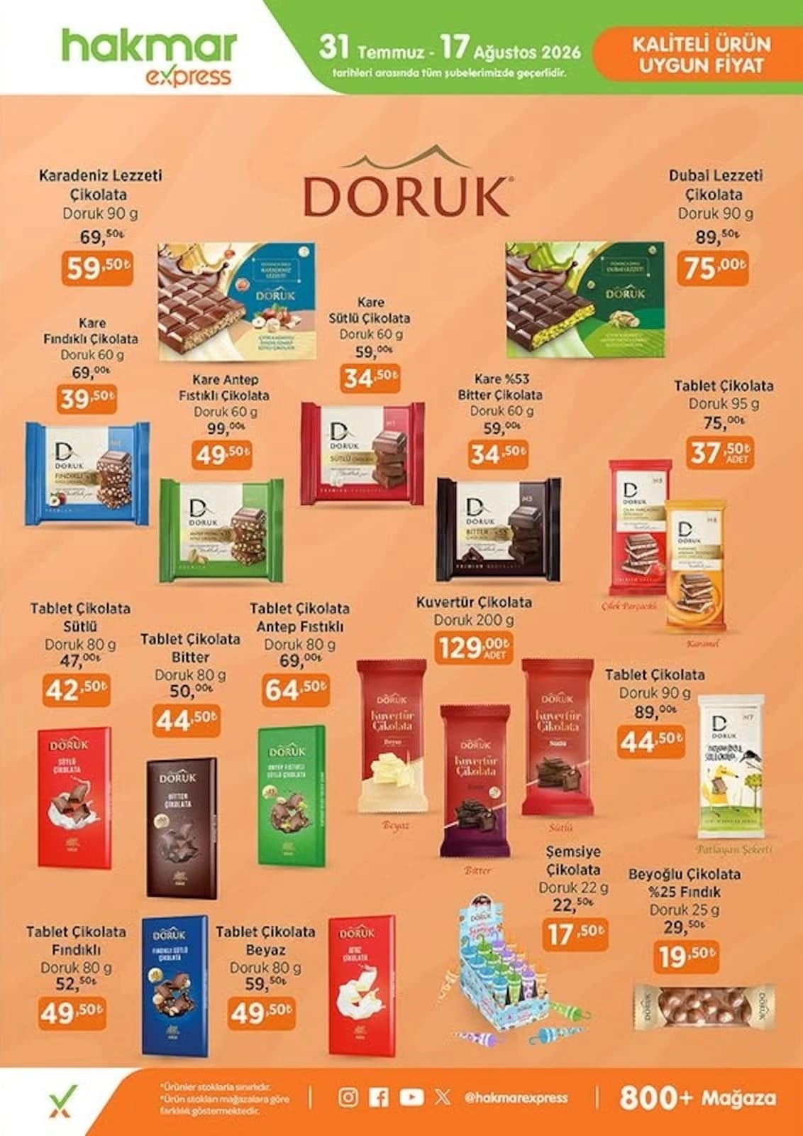 Hakmar Express - İndirimli Ürünler 31 Temmuz - 17 Ağustos 2026 - Sayfa 1