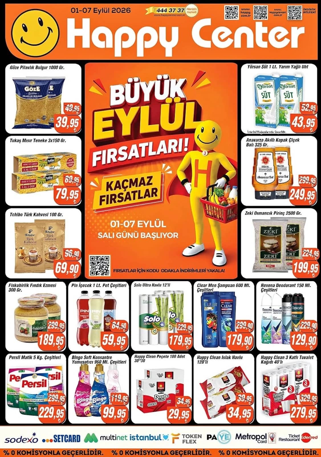 Happy Center - İndirim Broşürü 01 - 07 Eylül 2026 - Sayfa 1