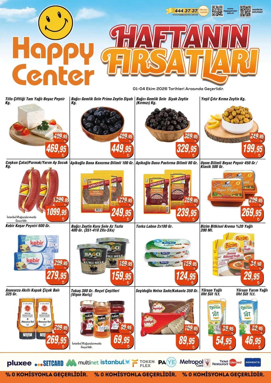Happy Center - İndirimli Ürünler 01 - 04 Ekim 2026 - Sayfa 1