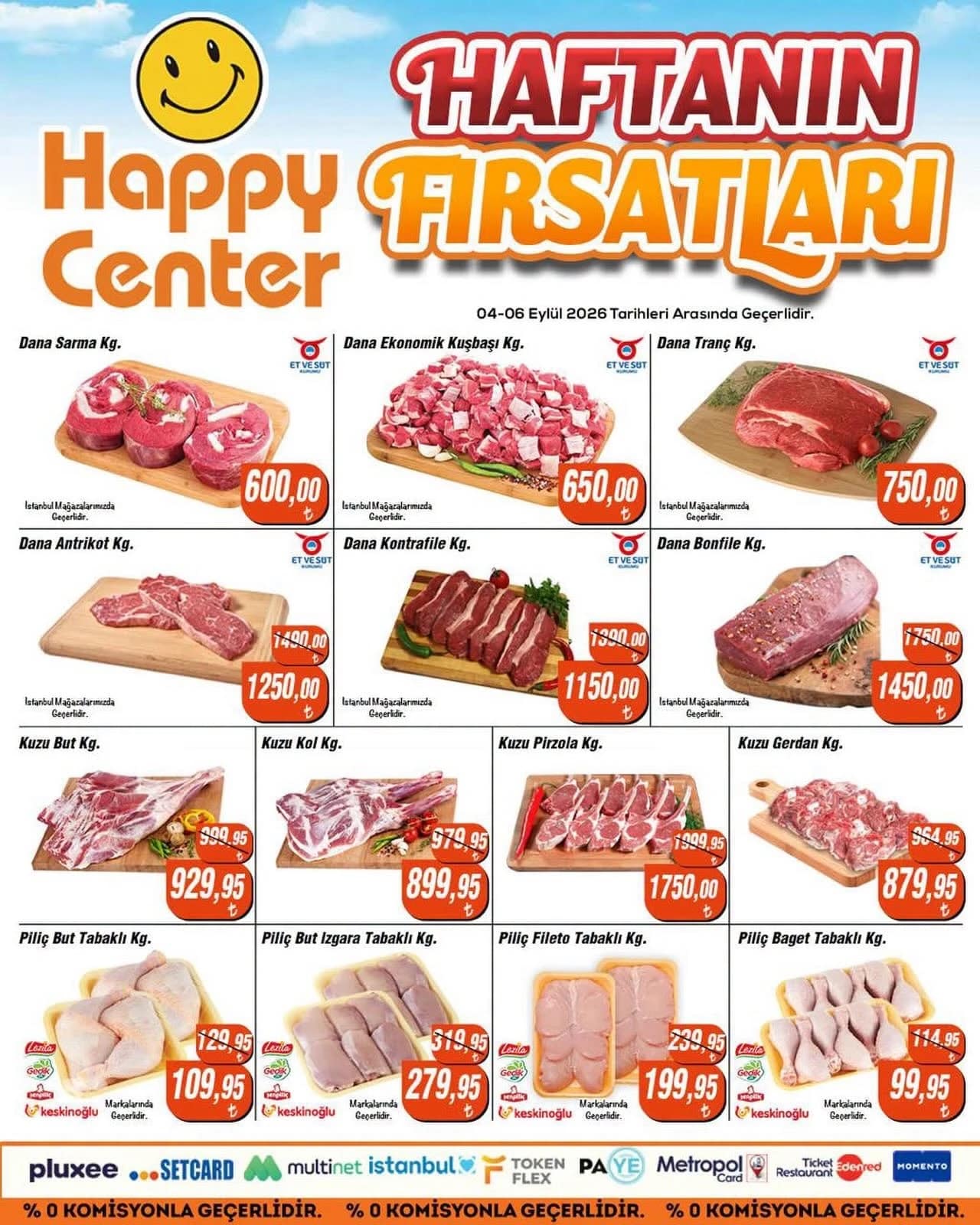 Happy Center - Kasap İndirimleri 04 - 06 Eylül 2026 - Sayfa 1