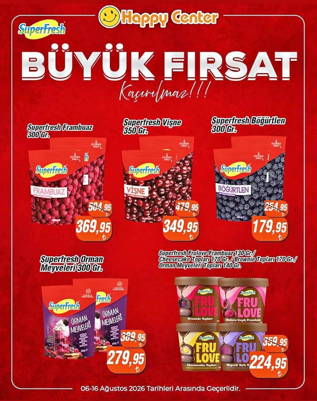 Happy Center - İndirim Broşürü 06 - 16 Ağustos 2026 - Sayfa 1
