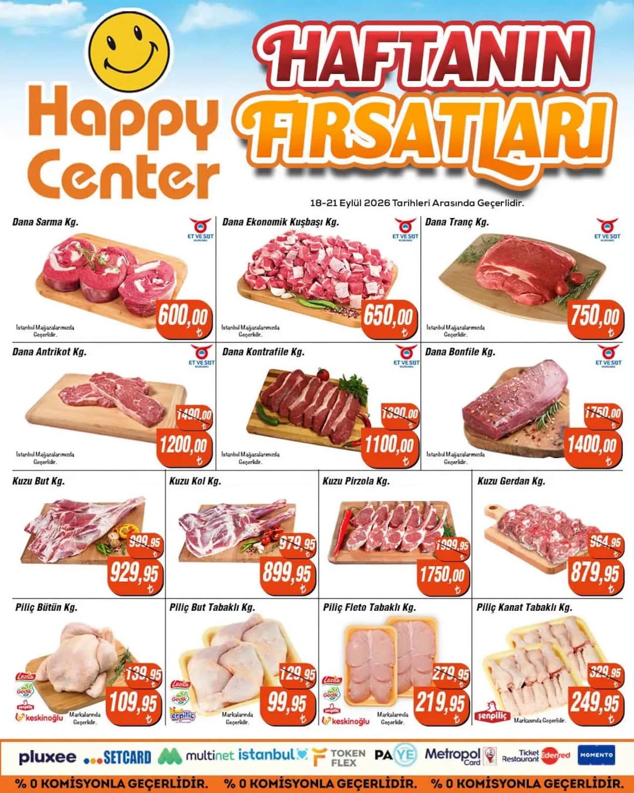 Happy Center - Kasap İndirimleri 18 - 21 Eylül 2026 - Sayfa 1