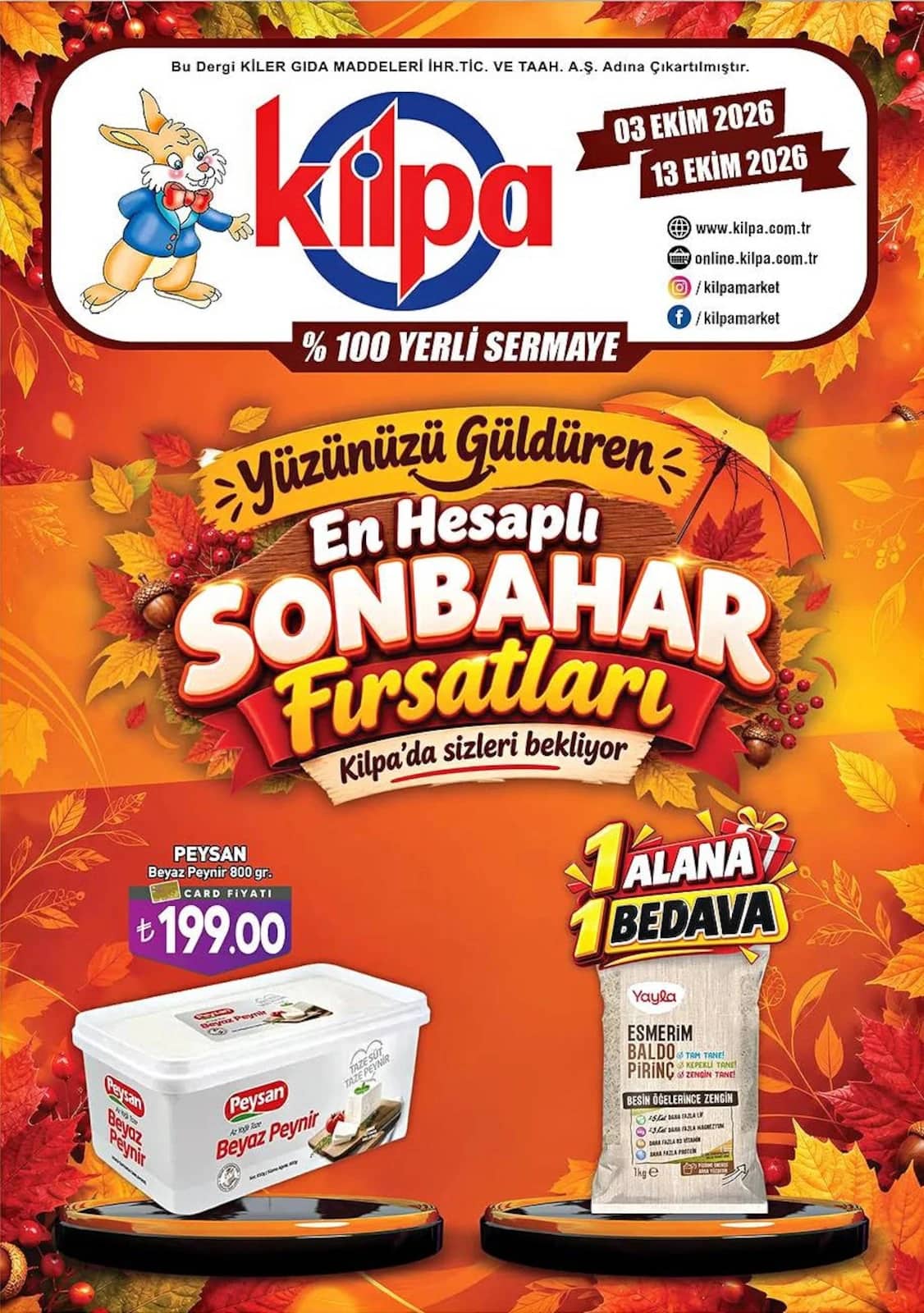 Kilpa Market - İndirim Broşürü 03 - 13 Ekim 2026 - Sayfa 1