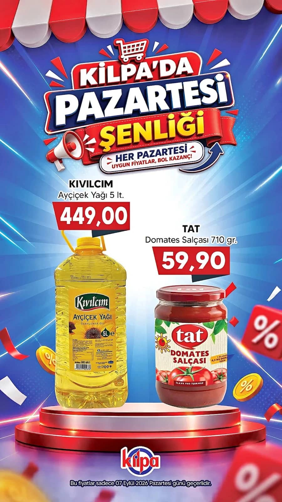 Kilpa Market - İndirim Broşürü 07 - 07 Eylül 2026 - Sayfa 1