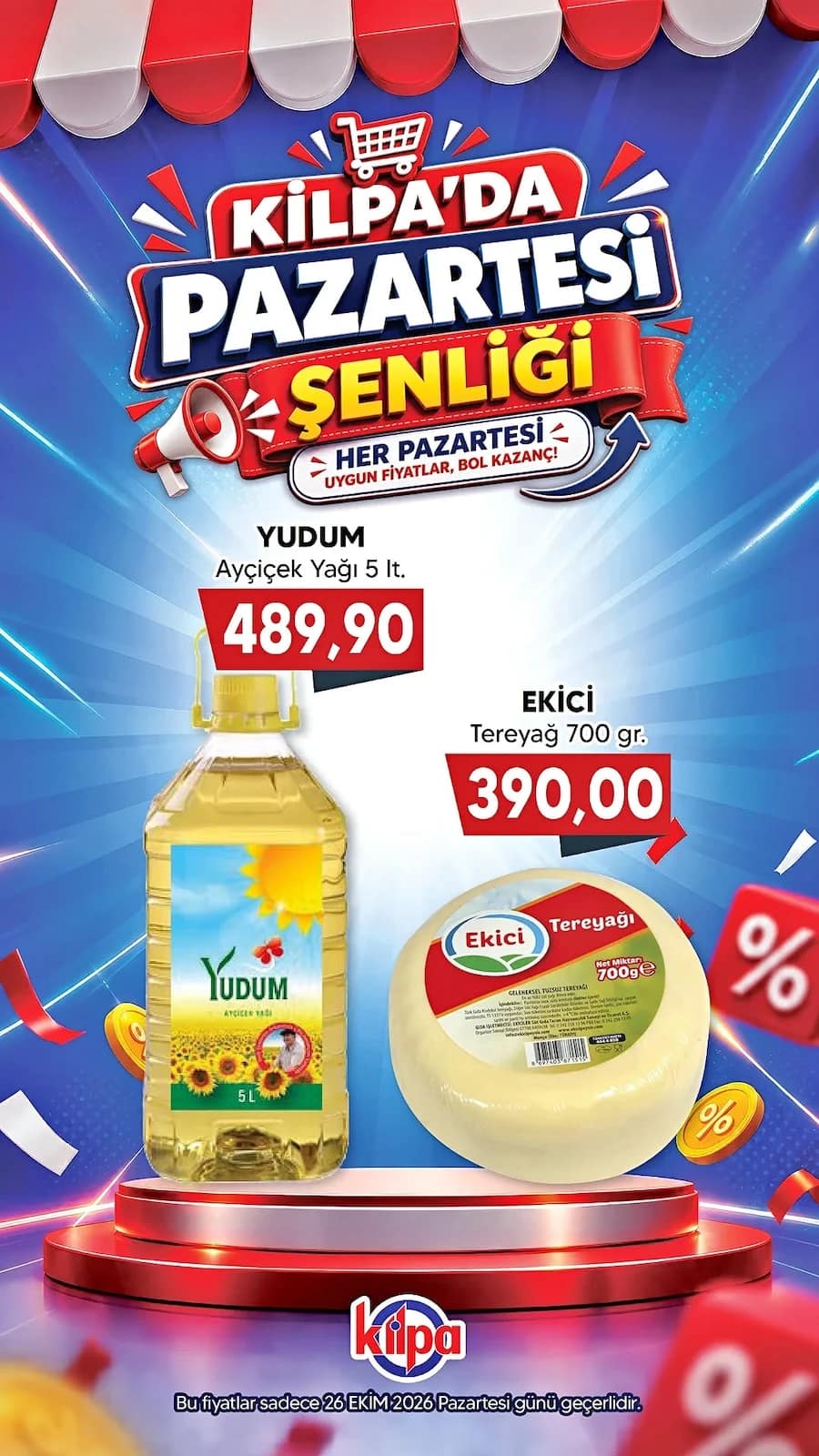 Kilpa Market - İndirim Broşürü 26 - 26 Ekim 2026 - Sayfa 1