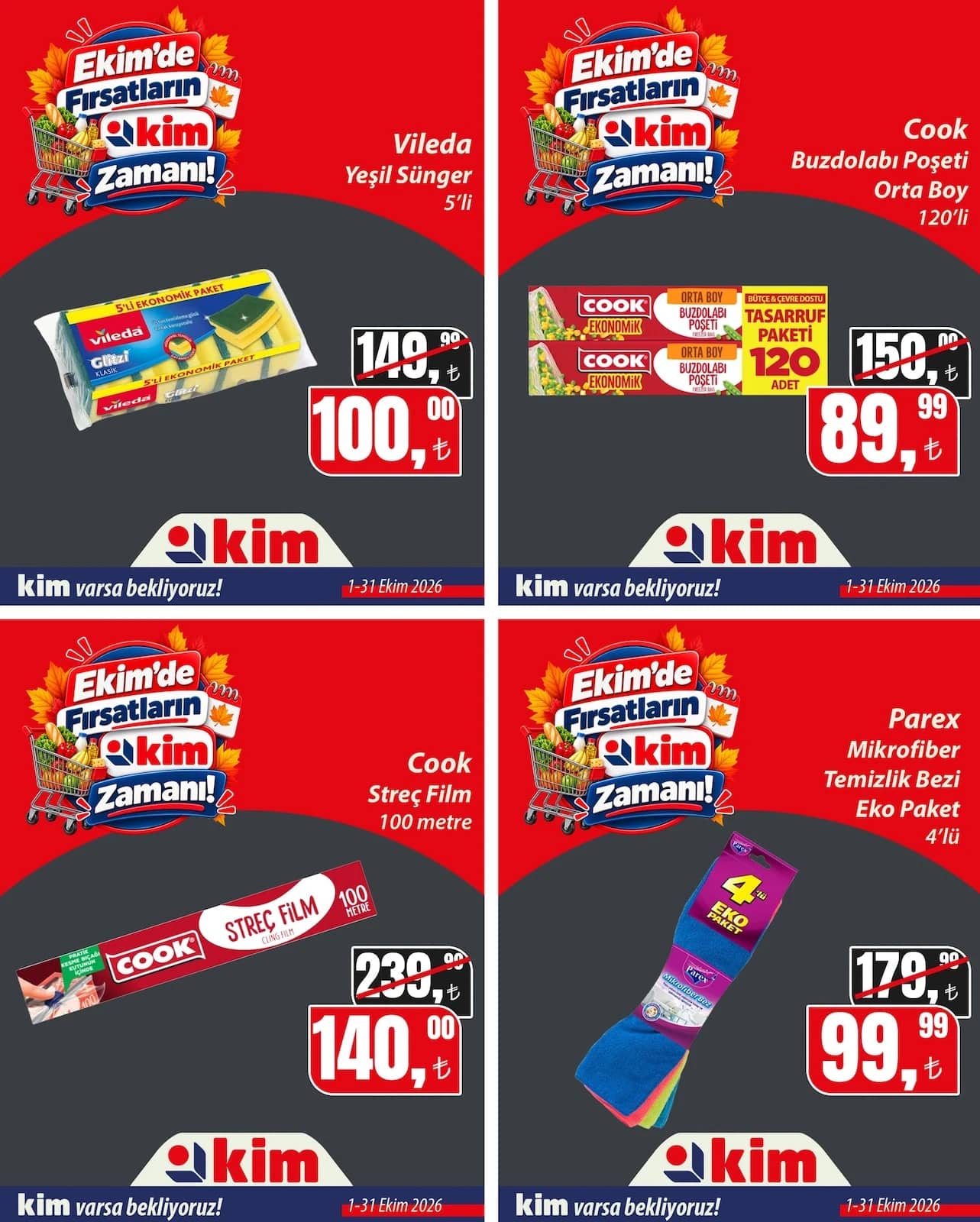 Kim Market - İndirim Broşürü - Marmara 01 - 31 Ekim 2026