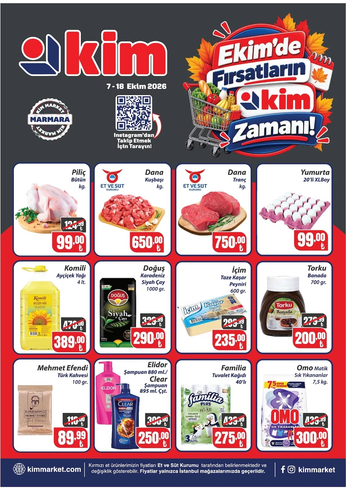 Kim Market - İndirim Broşürü - Marmara 07 - 18 Ekim 2026 - Sayfa 1