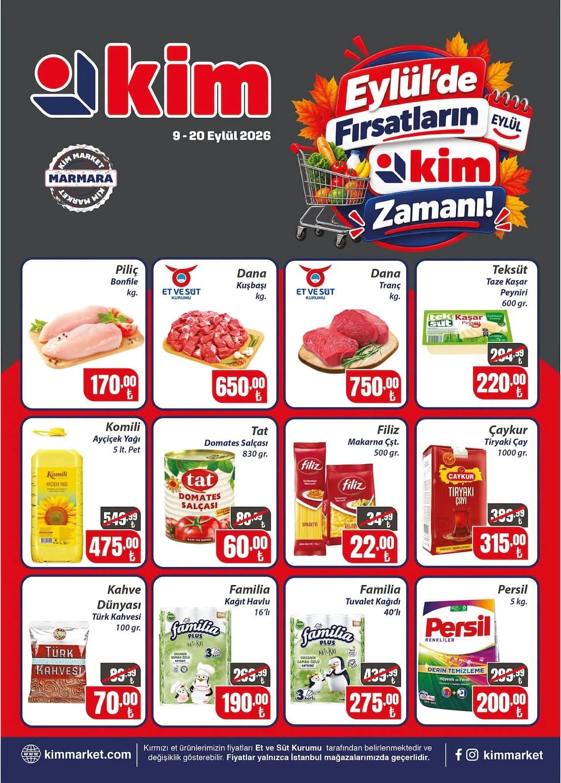 Kim Market - İndirim Broşürü - Marmara 09 - 20 Eylül 2026 - Sayfa 1