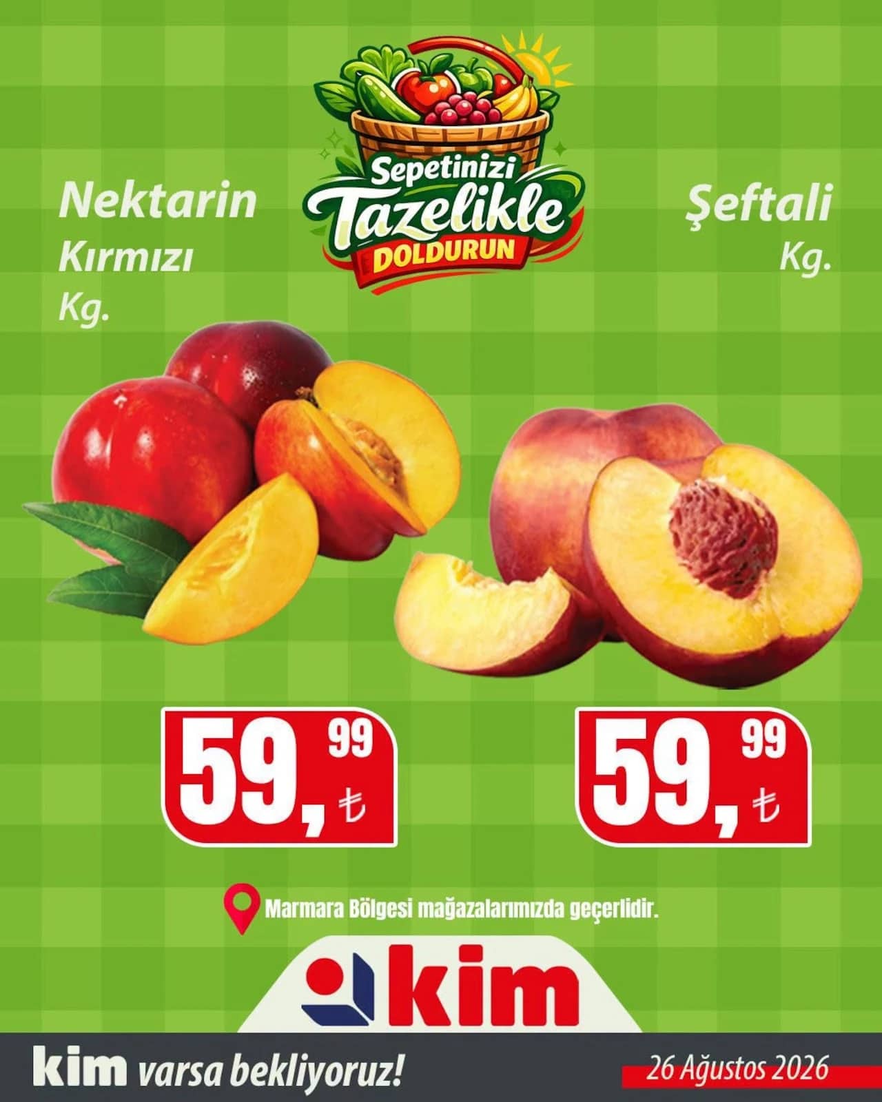 Kim Market - Halk Günü İndirimleri - Marmara 26 - 26 Ağustos 2026 - Sayfa 1