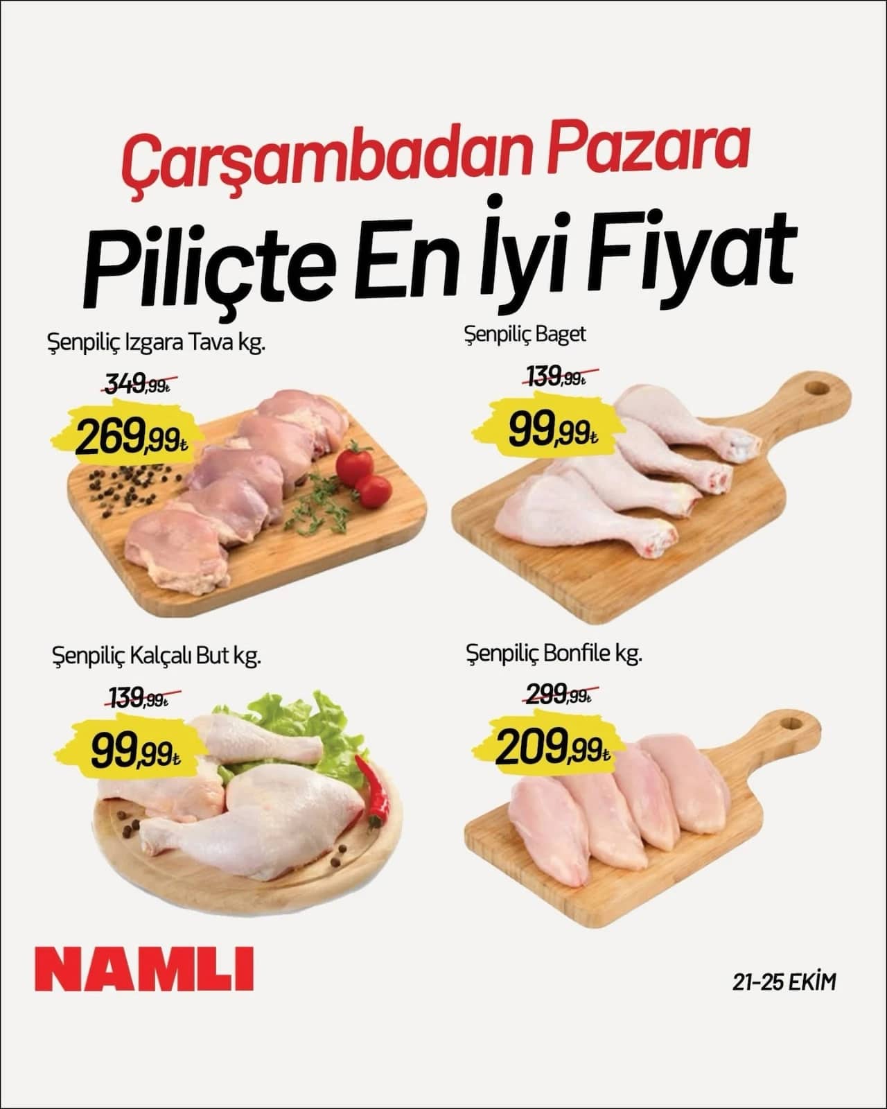 Namlı Hipermarketleri - İndirim Broşürü 21 - 25 Ekim 2026